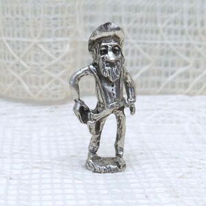 Vintage Pewter Gunfighter Miniature Figurine